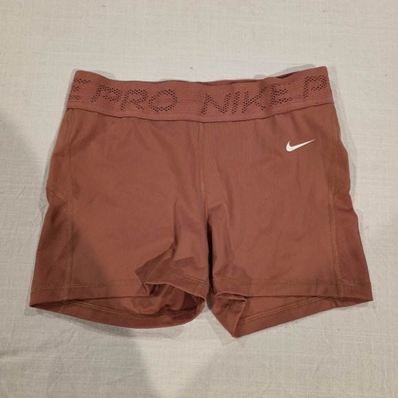 Nike Pants - Nike Women's Rust Bike Shorts with White Swoosh